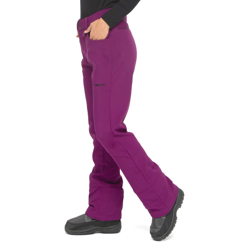Arctix Women's Sarah Fleece-Lined Softshell Pants, Plum, Large - Image 2